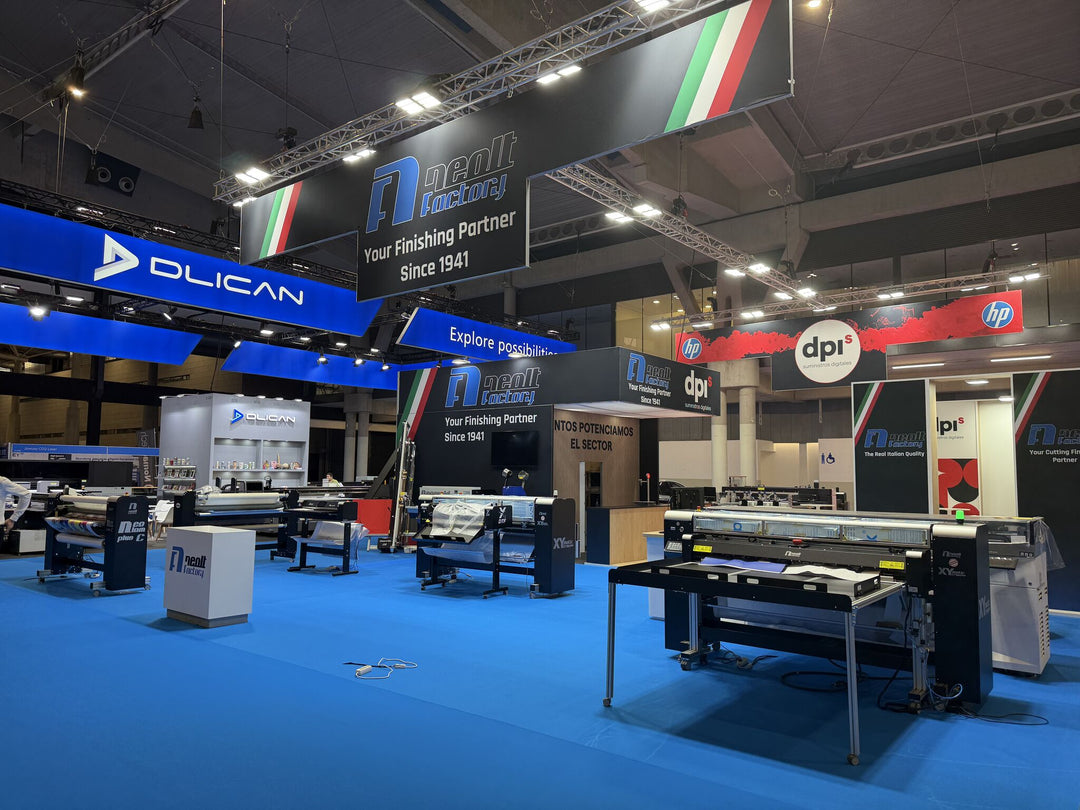 The Neolt Factory Finishing Ecosystem on the Show Floor at FESPA Barcelona 2026