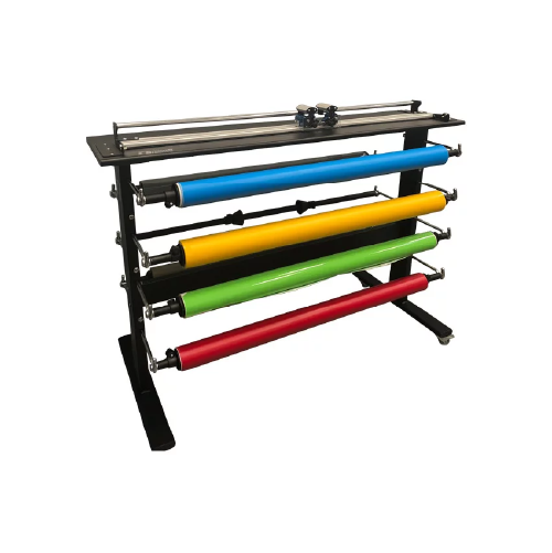 Neolt rolls holder stand for efficient organization and support of multiple media rolls.